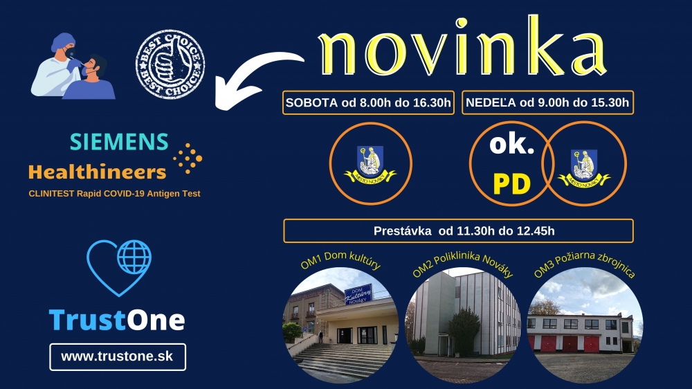 FOTO: Skríningové testovanie obyvateľov v meste Nováky dňa 13. - 14. marca 2021