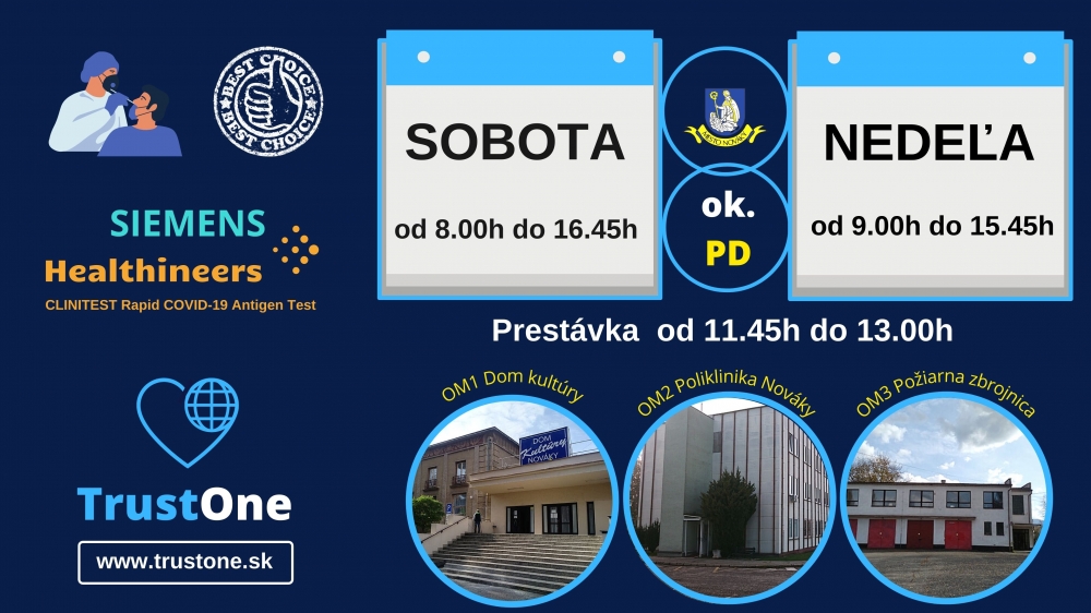 FOTO: Testovanie obyvateľov v meste Nováky