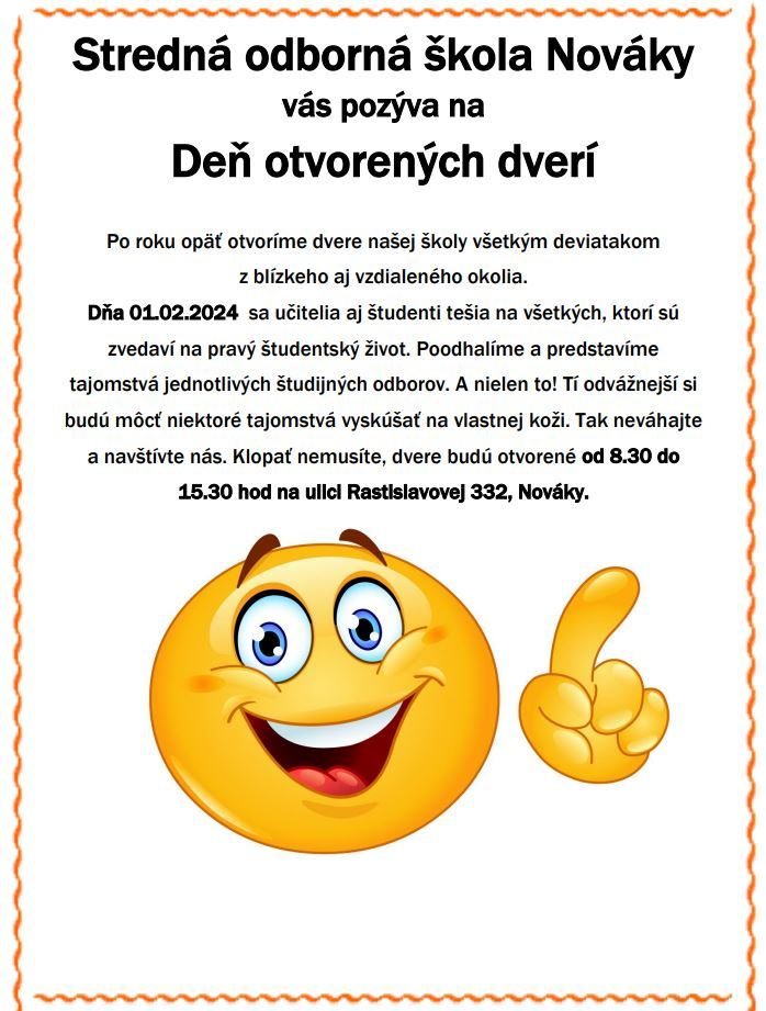 FOTO: Deň otvorených dverí Stredná odborná škola Nováky