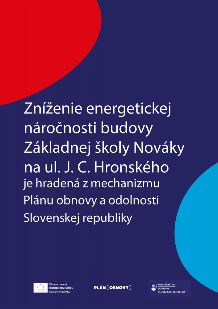 FOTO: Zníženie energetickej náročnosti budovy Základnej školy Nováky na ul. J. C. Hronského